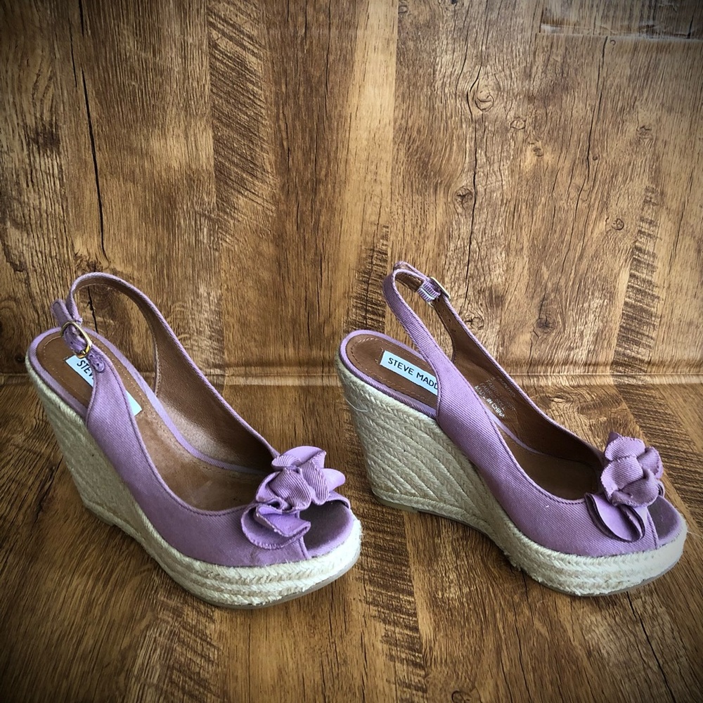 Steve Madden Lilac Espadrille Wedges